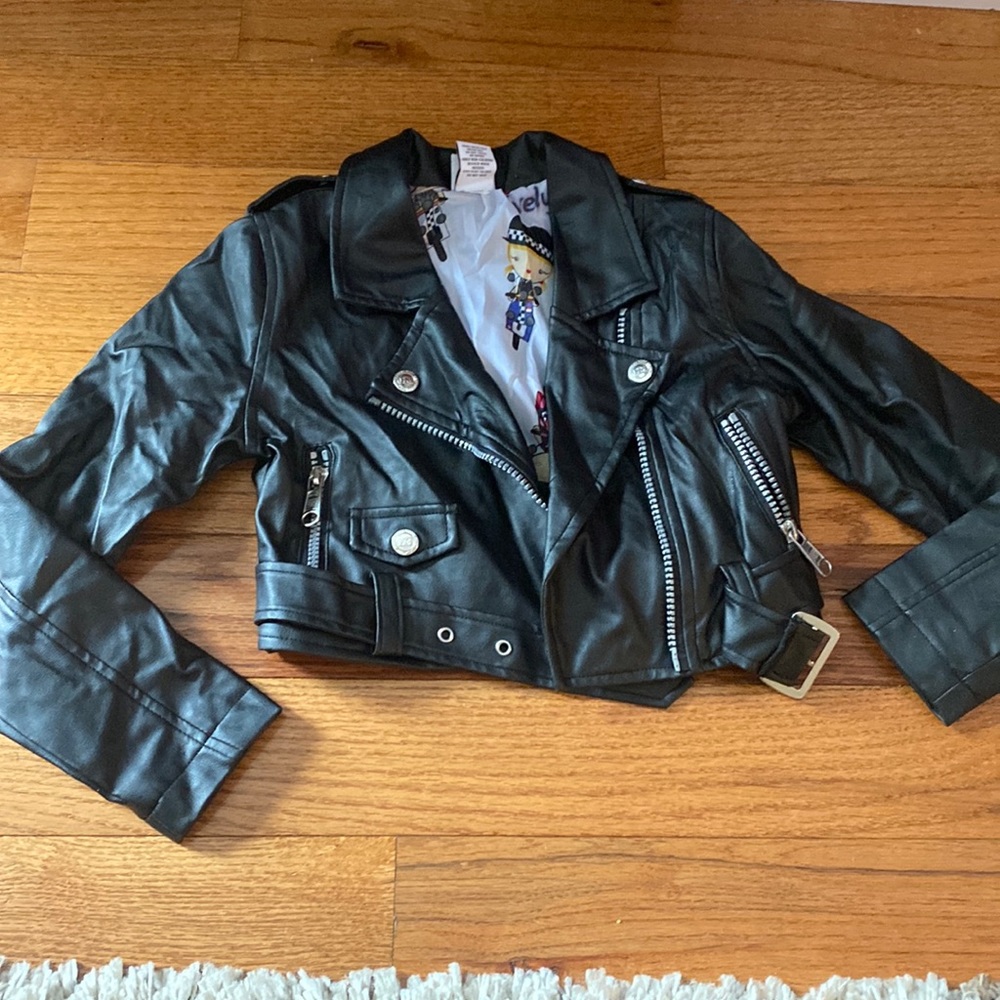 Harajuku Mini Faux leather jacket size 6
